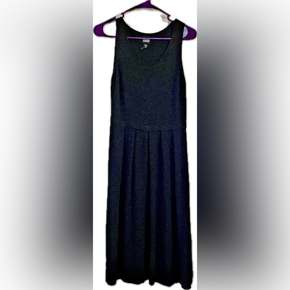 🔥 Eileen Fisher | Charcoal Gray Italian Merino Wool Knit Sleeveless Dress XS - Picture 4 of 7